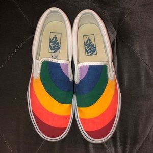 Limited edition rainbow vans